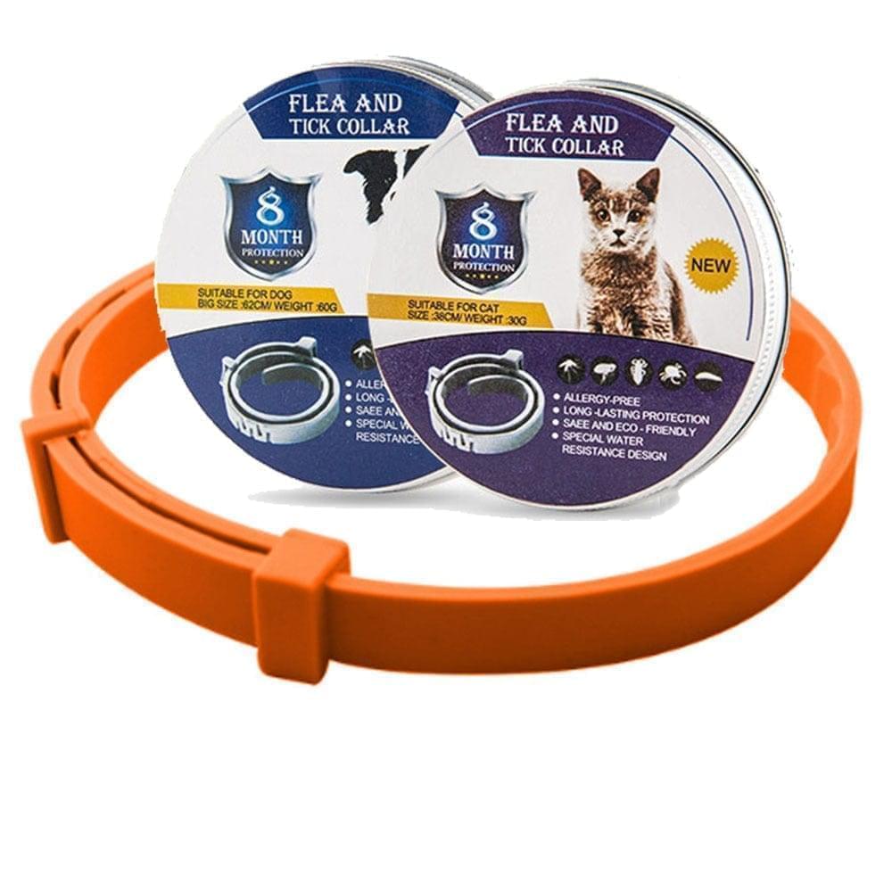 Collier Anti-Puces et Anti-Tiques pour Chiens & Chats | Protection de 8 Mois
