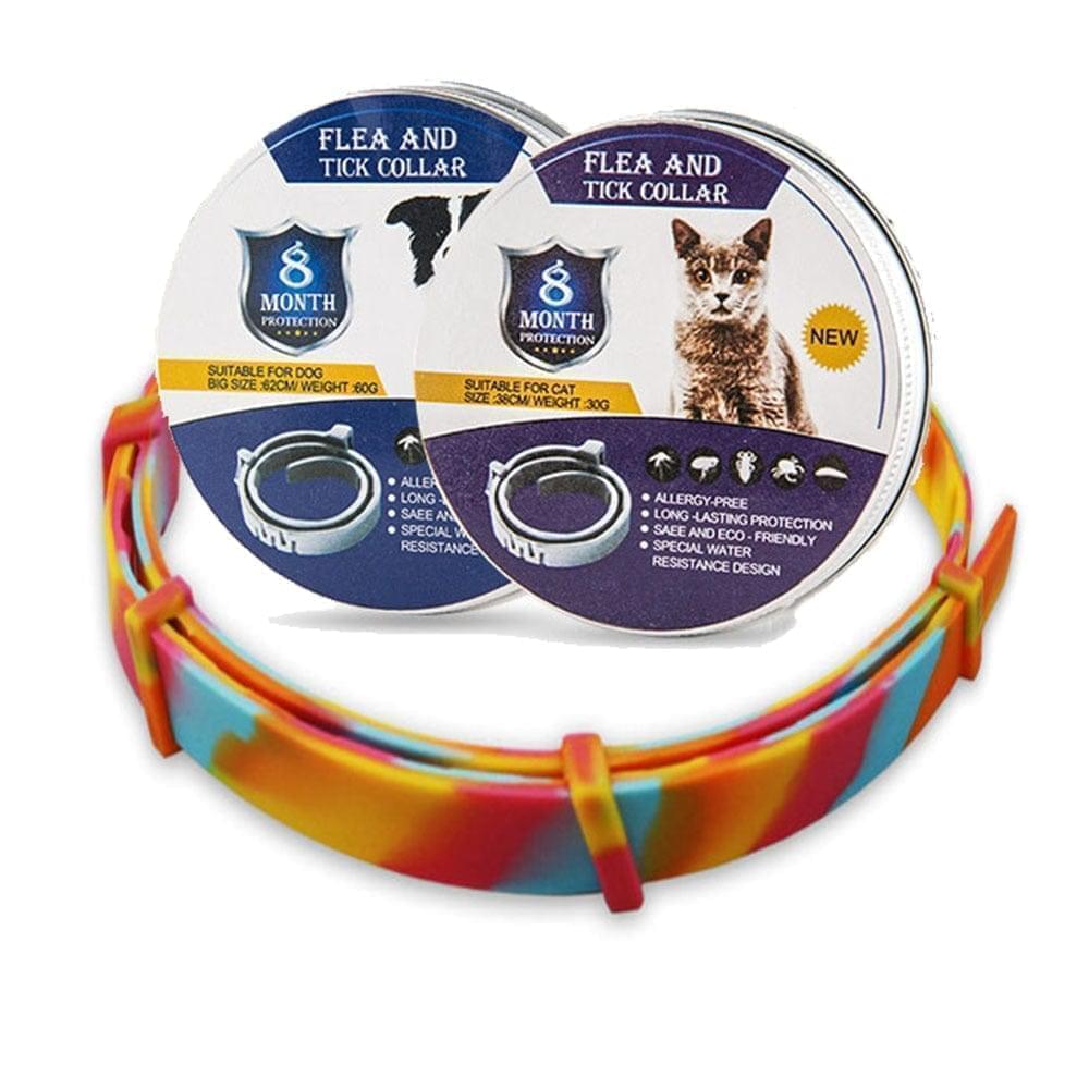 Collier Anti-Puces et Anti-Tiques pour Chiens & Chats | Protection de 8 Mois