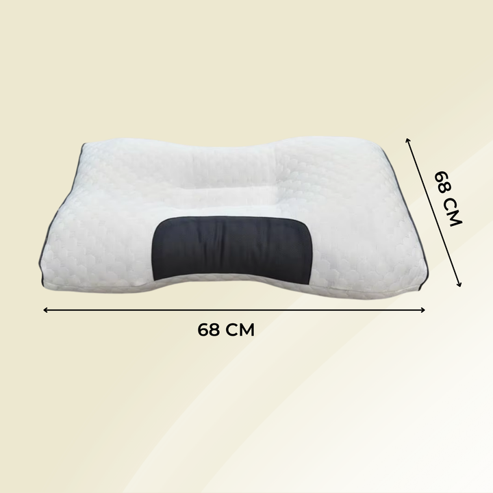 Oreiller Ergonomique Orthopédique en Contour | Mousse à Mémoire | Design Respirant