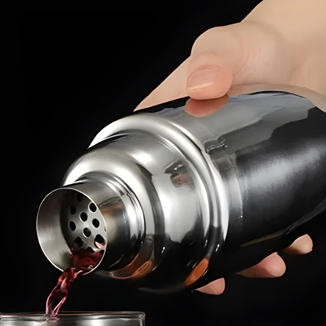 Ensemble de Shaker à Cocktail en Acier Inoxydable Premium de 10 Pièces – Parfait pour les Boissons Mélangées et les Fêtes