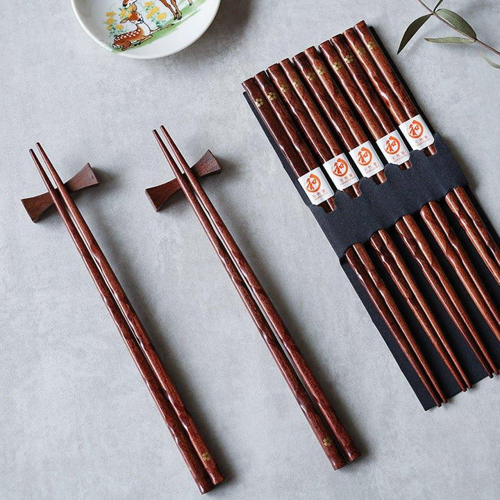 Ensemble de Baguettes en Bois Golden Sakura