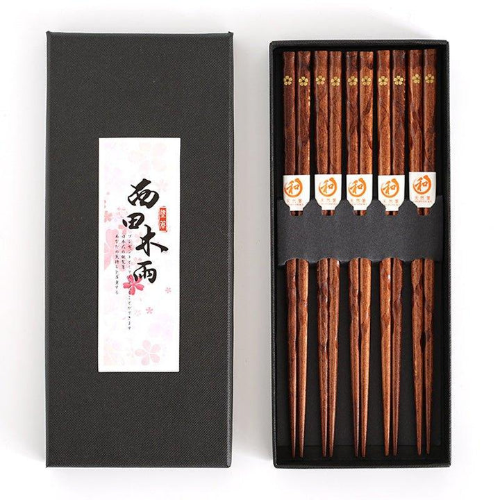 Ensemble de Baguettes en Bois Golden Sakura