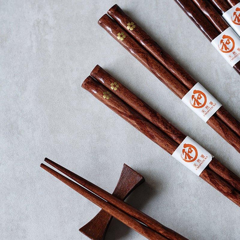 Ensemble de Baguettes en Bois Golden Sakura