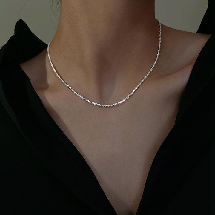 Collier lumineux étoile argentée