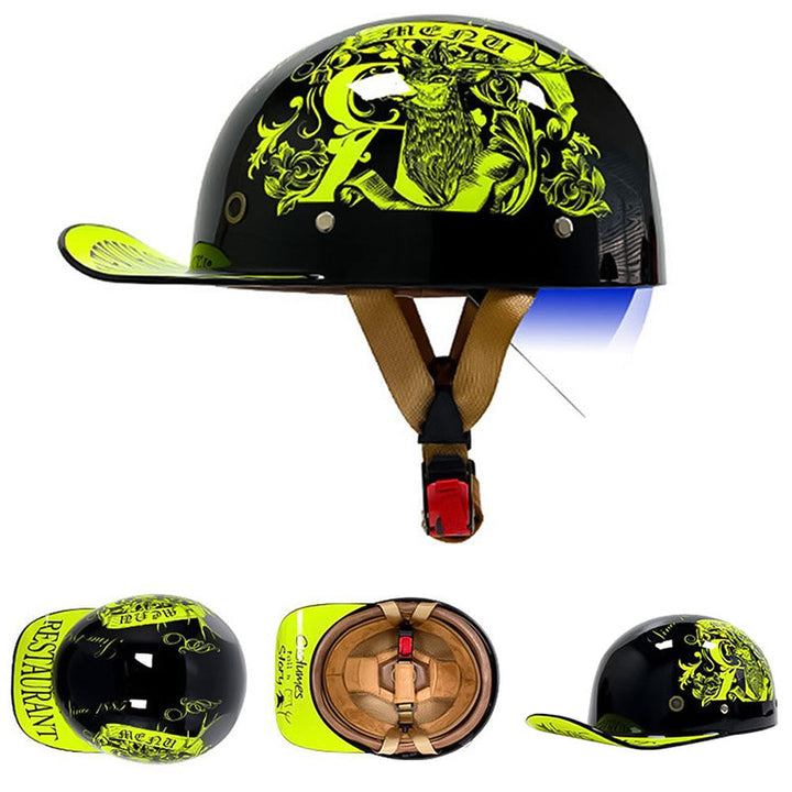 Casque de baseball pour moto homologué DOT