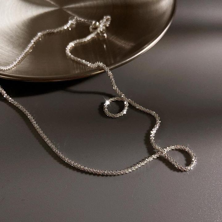 Collier lumineux étoile argentée