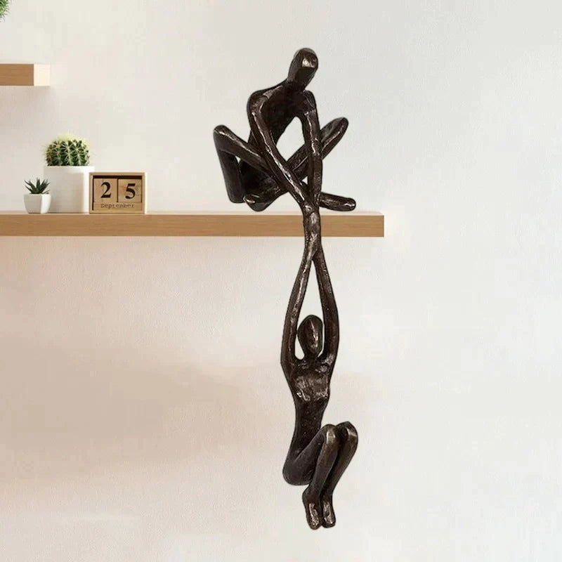 Amour Éternel et Résilience | Sculpture Décorative | Accent de Maison | Décor Distinctif