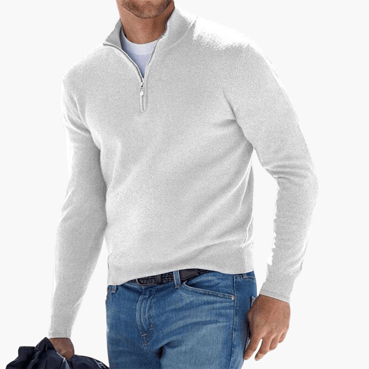 Pull élégant pour hommes | Fermeture éclair