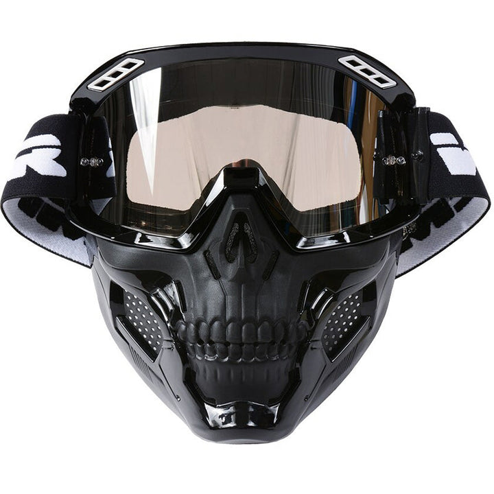 Lunettes de moto avec verres résistants aux impacts