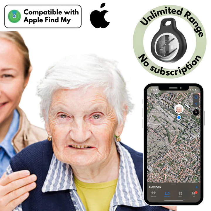 Traceur GPS étanche en temps réel pour seniors sans frais d'abonnement