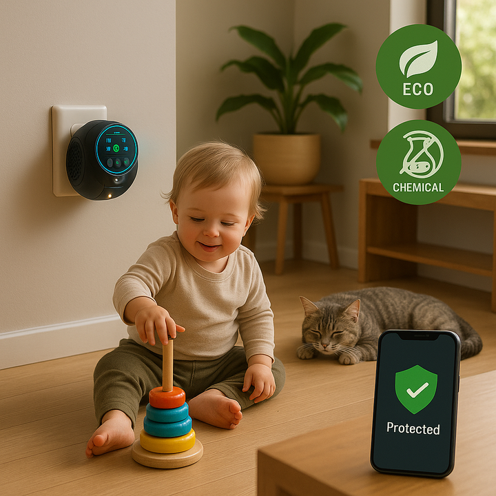 Répulsif Ultrasonique pour Abeilles et Frelons avec Couverture à 360 Degrés