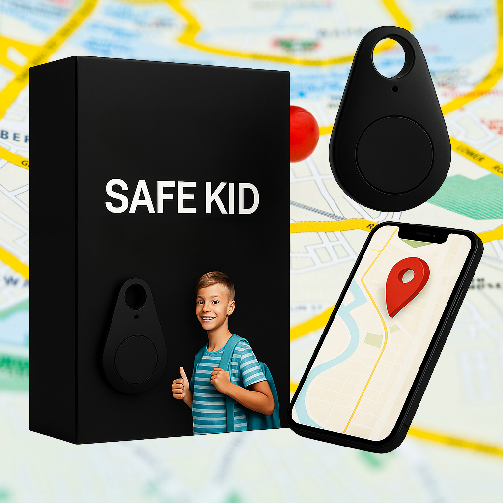 Traceur GPS Étanche pour Enfants avec Localisation en Temps Réel et Fonction SOS