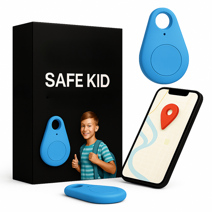 Traceur GPS Étanche pour Enfants avec Localisation en Temps Réel et Fonction SOS