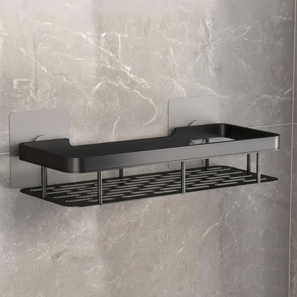 Étagère de Salle de Bain Adhésive – Sans Perçage & Élégante pour Toute Salle de Bain