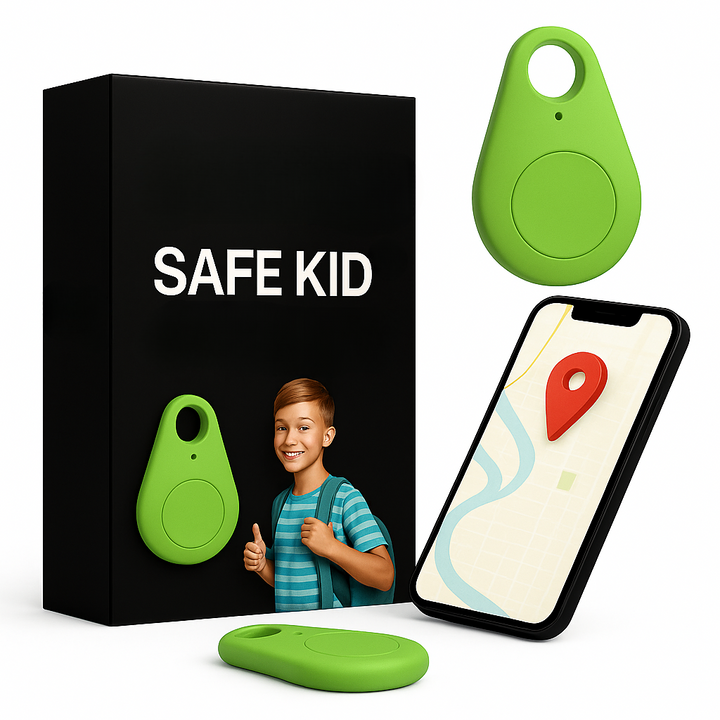 Traceur GPS étanche pour enfant avec localisation en direct et fonctionnalités SOS