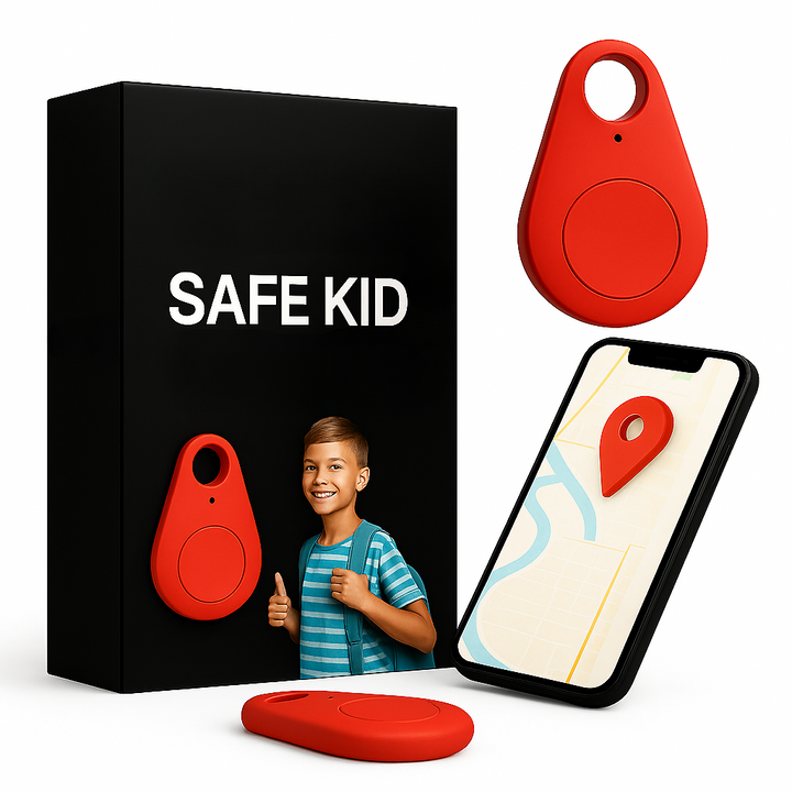 Traceur GPS étanche pour enfant avec localisation en direct et fonctionnalités SOS