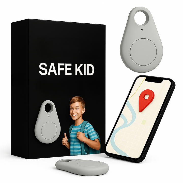 Traceur GPS étanche pour enfant avec localisation en direct et fonctionnalités SOS