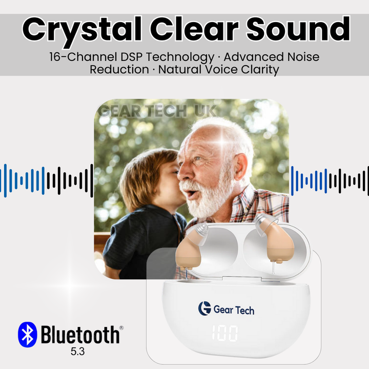 Appareils auditifs contrôlés par application Bluetooth - Pas de prescription requise