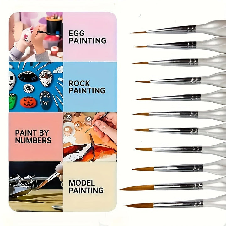 Pinceau de Détail Précis – Parfait pour la Peinture Précise et les Œuvres Intriquées