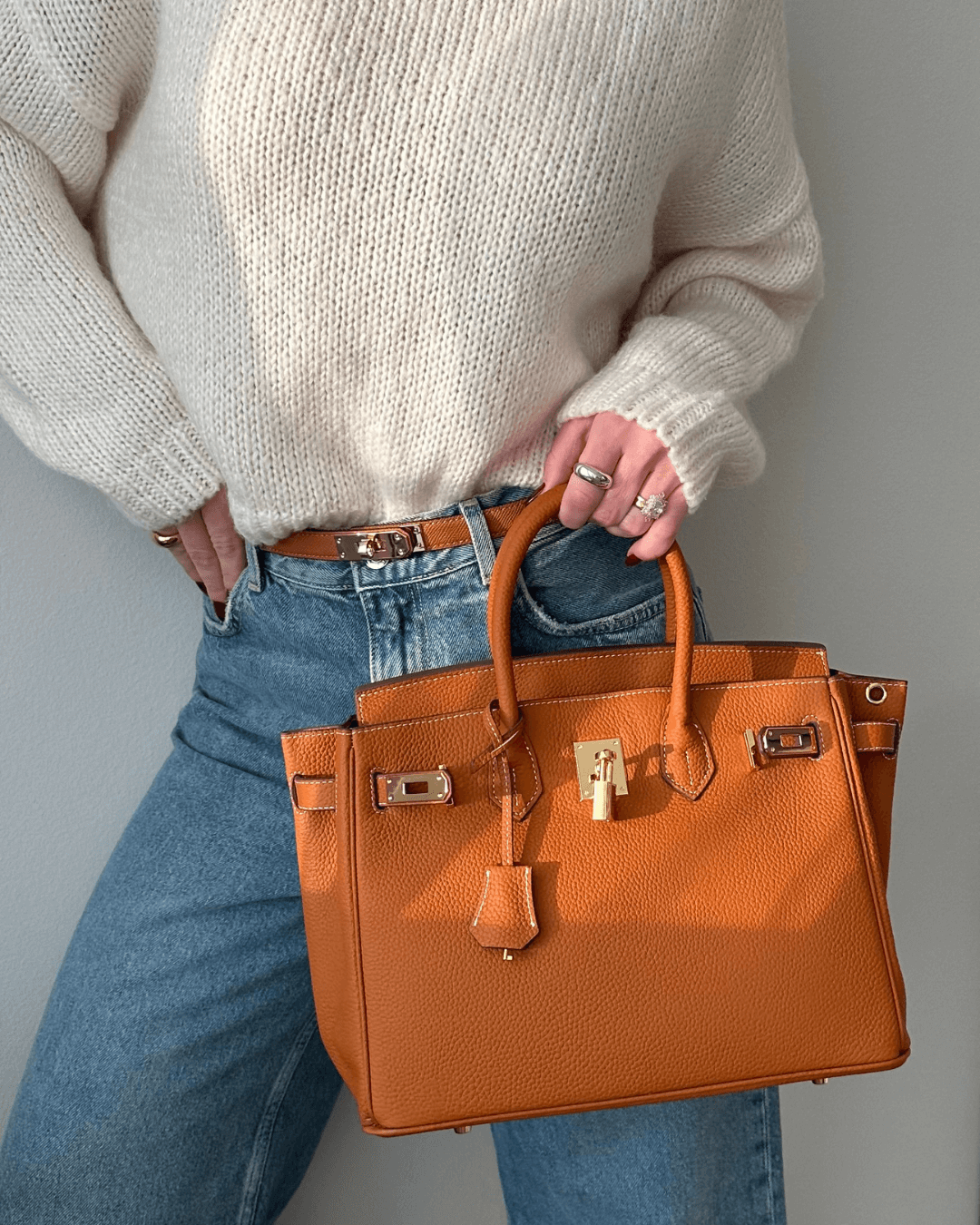 Sac à main en cuir pour femmes | Grand