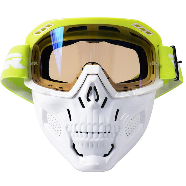 Lunettes de moto avec verres résistants aux impacts