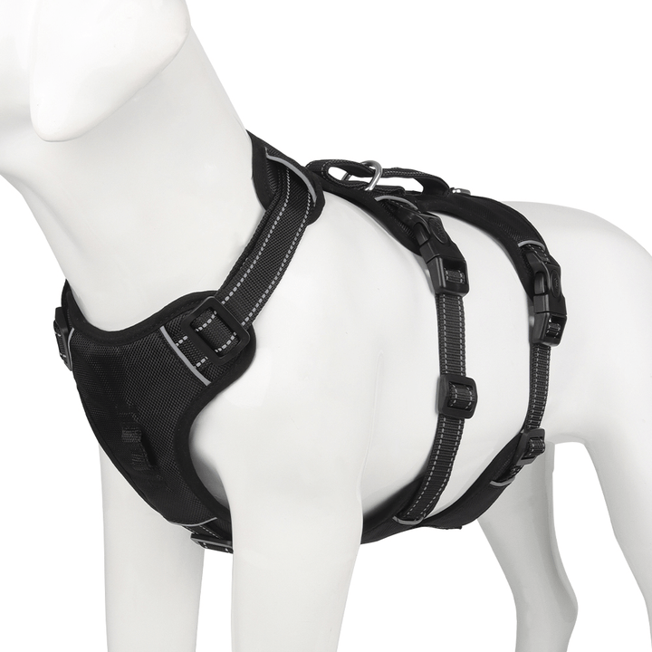 Harnais Anti-Tirage Confortable pour Chien avec Poignée Améliorée et Caractéristiques de Sécurité