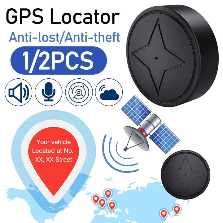 Traceur GPS Compact – Dispositif de Suivi de Localisation en Temps Réel avec Aimant pour Objets de Valeur, Animaux de Compagnie et Véhicules