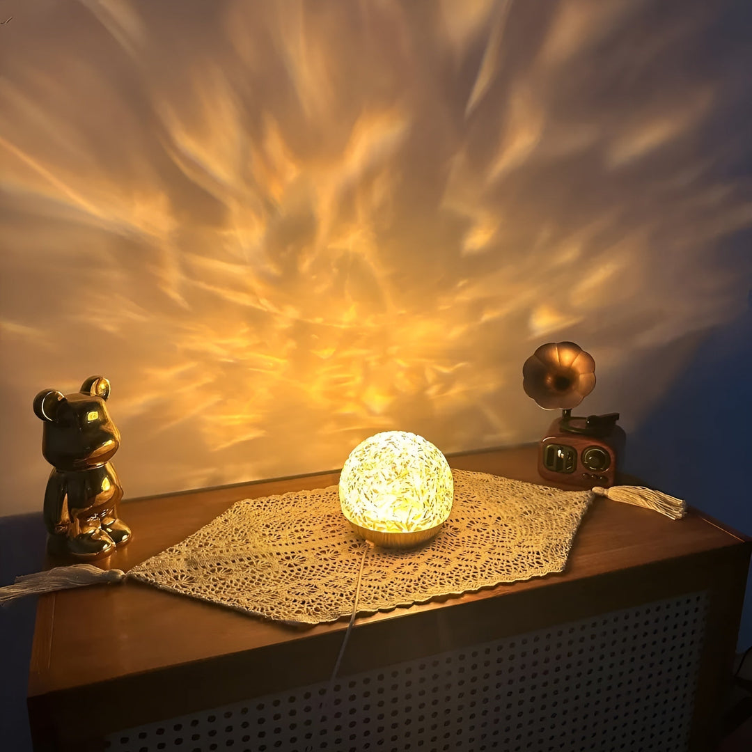 Lampe de Projection Lumière Ondulée – Éclairage Apaisant pour Table ou Chambre