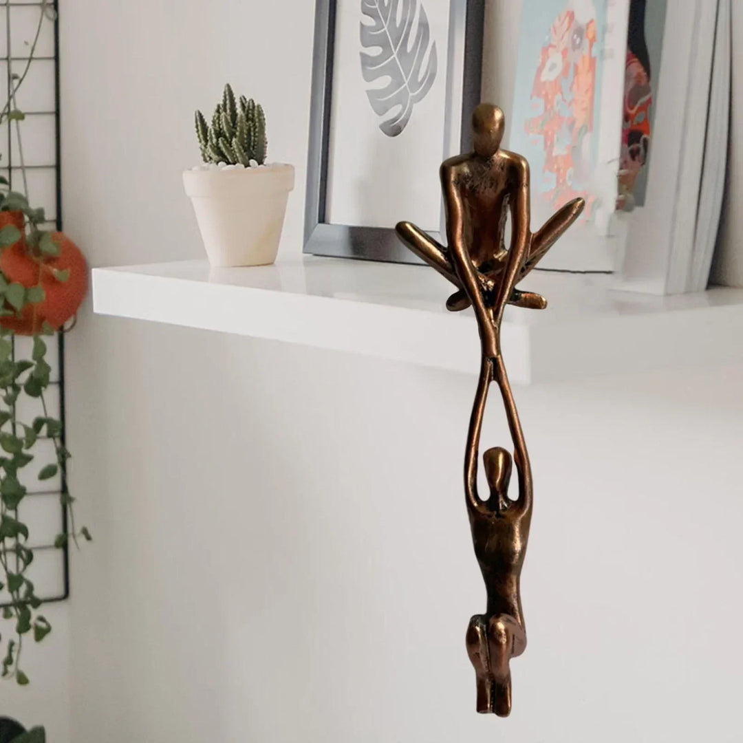 Amour Éternel et Résilience | Sculpture Décorative | Accent de Maison | Décor Distinctif