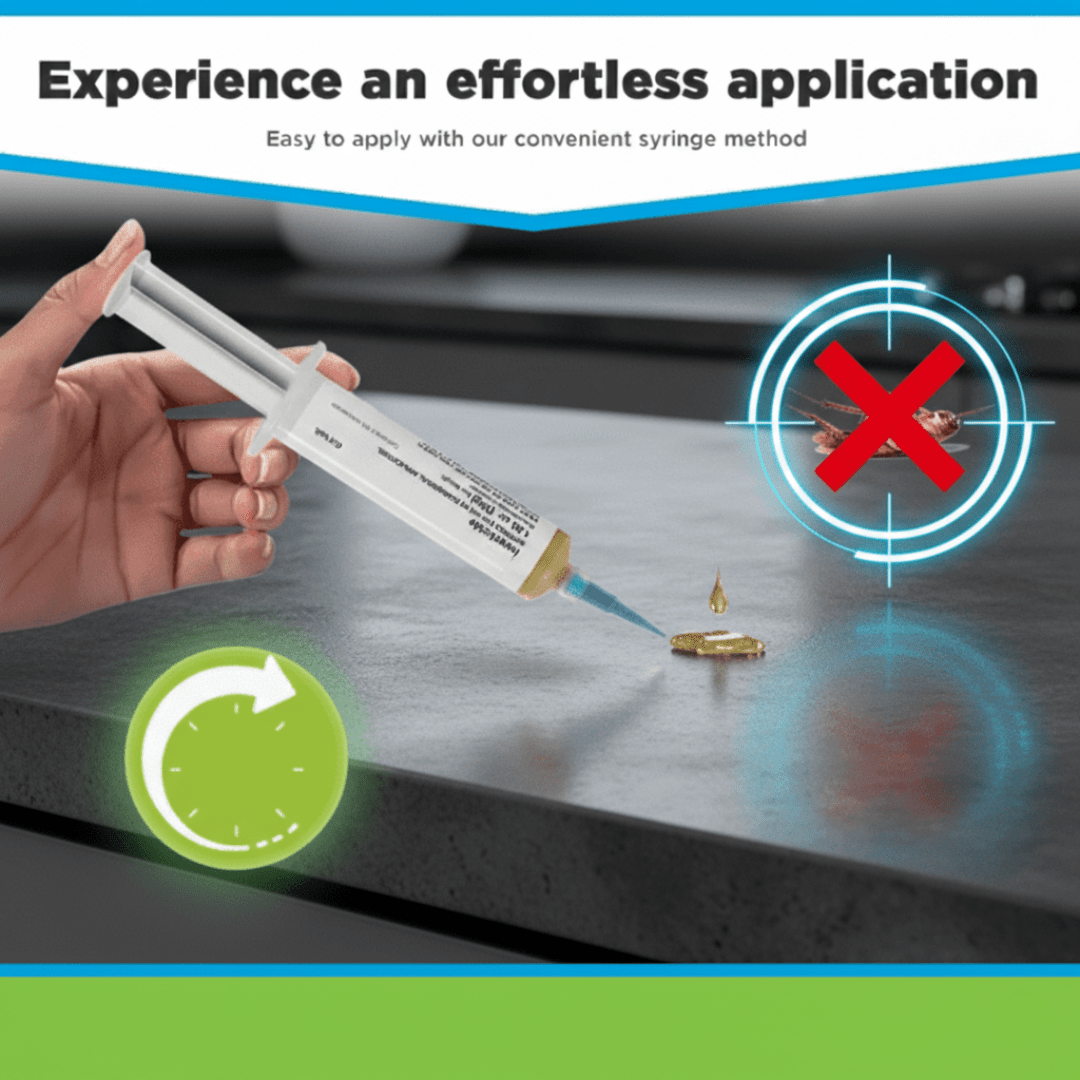 Appât Gel pour Cafards à Utilisation Intérieure et Extérieure