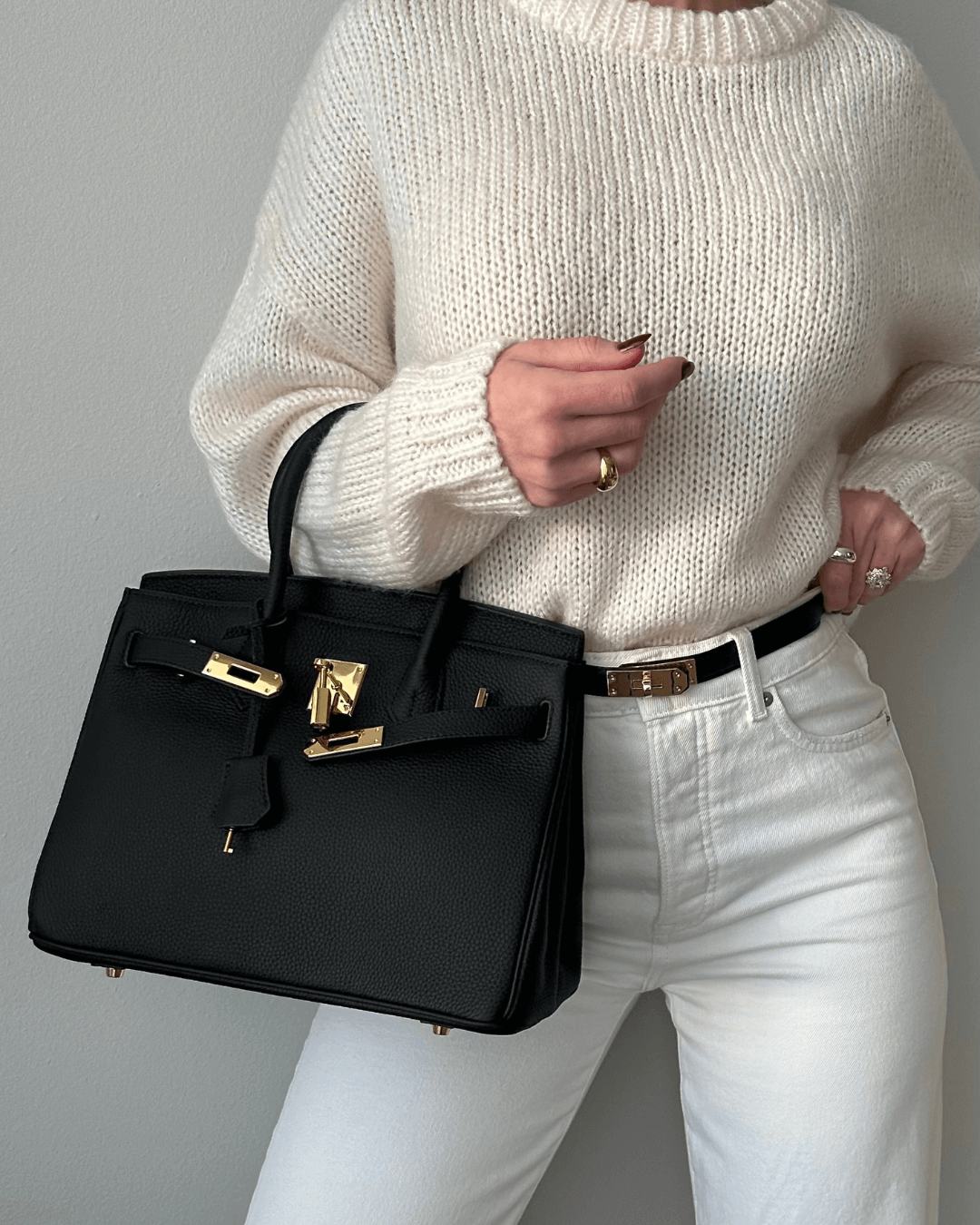 Sac à main en cuir pour femmes | Grand