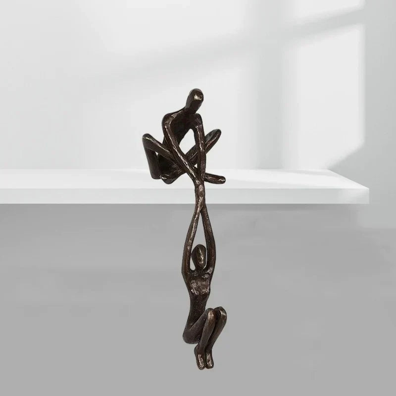 Amour Éternel et Résilience | Sculpture Décorative | Accent de Maison | Décor Distinctif