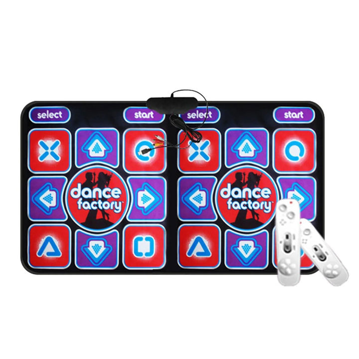 Tapis de Danse Double avec Télécommande - Tapis de Jeu Musical Antidérapant pour Usage Familial, Compatible avec PC et TV