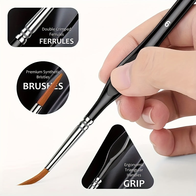 Pinceau de Détail Précis – Parfait pour la Peinture Précise et les Œuvres Intriquées