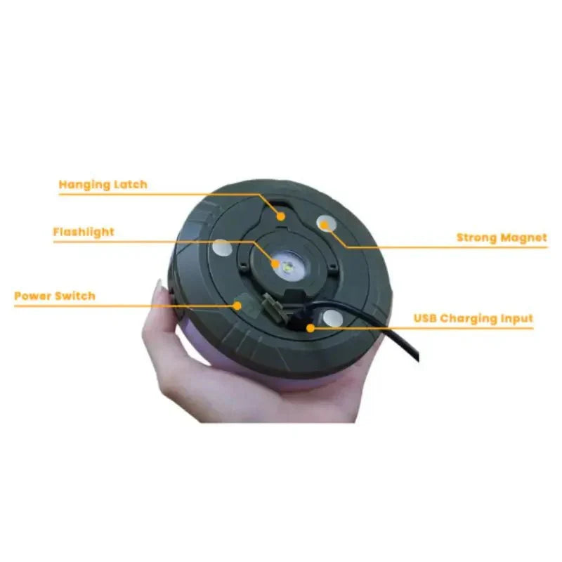 Lanternes de camping pliables polyvalentes 4-en-1