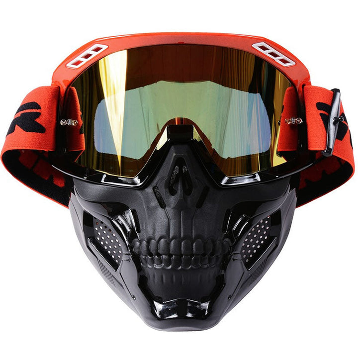 Lunettes de moto avec verres résistants aux impacts