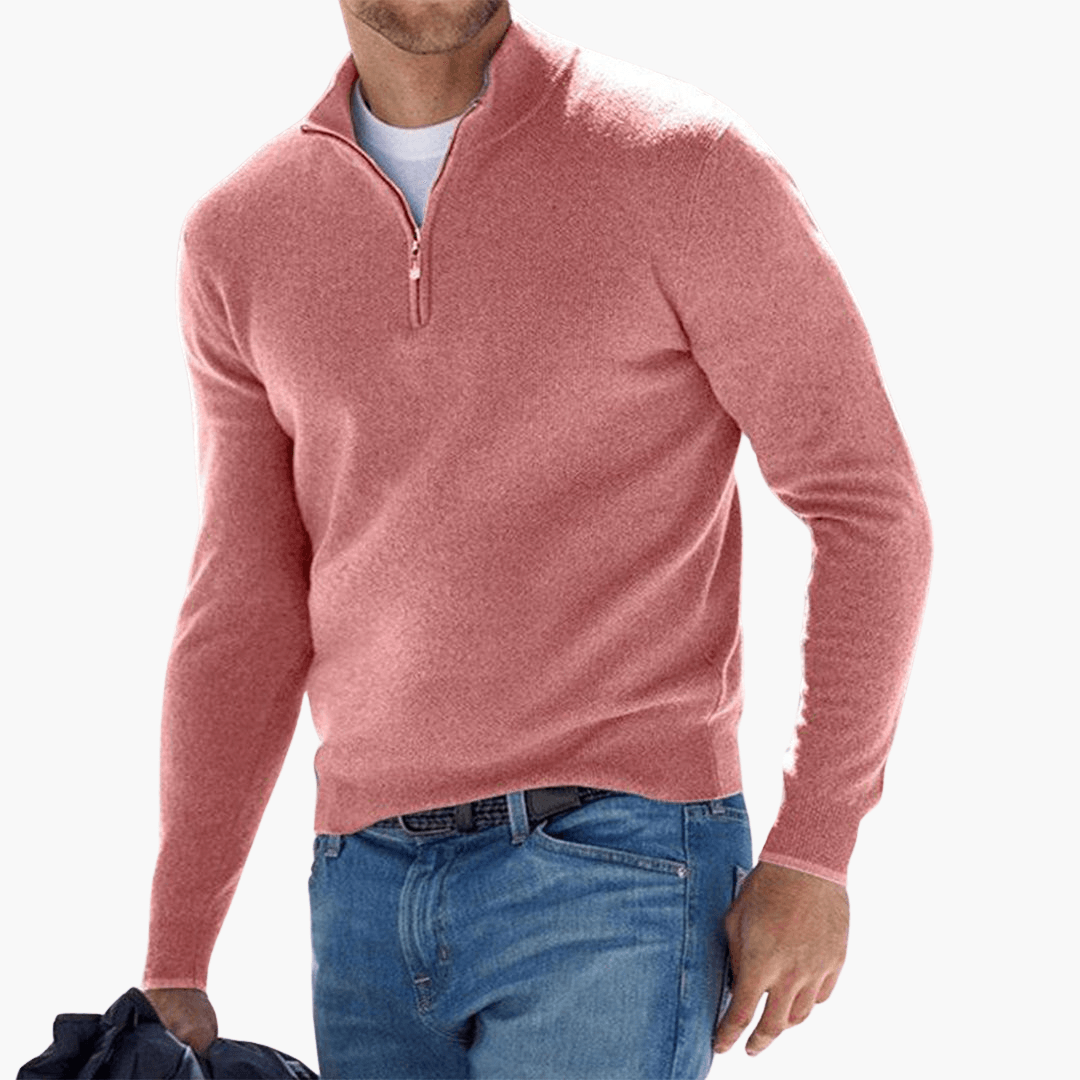 Pull élégant pour hommes | Fermeture éclair