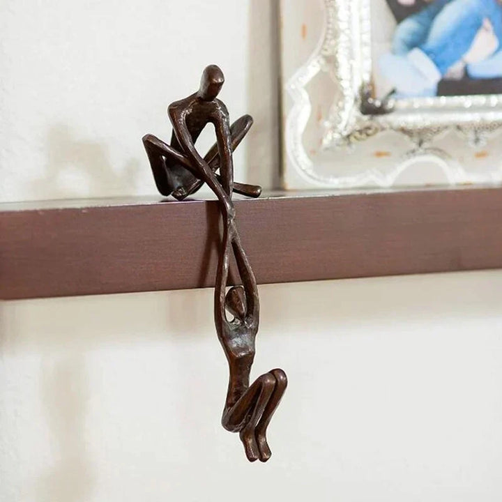 Amour Éternel et Résilience | Sculpture Décorative | Accent de Maison | Décor Distinctif