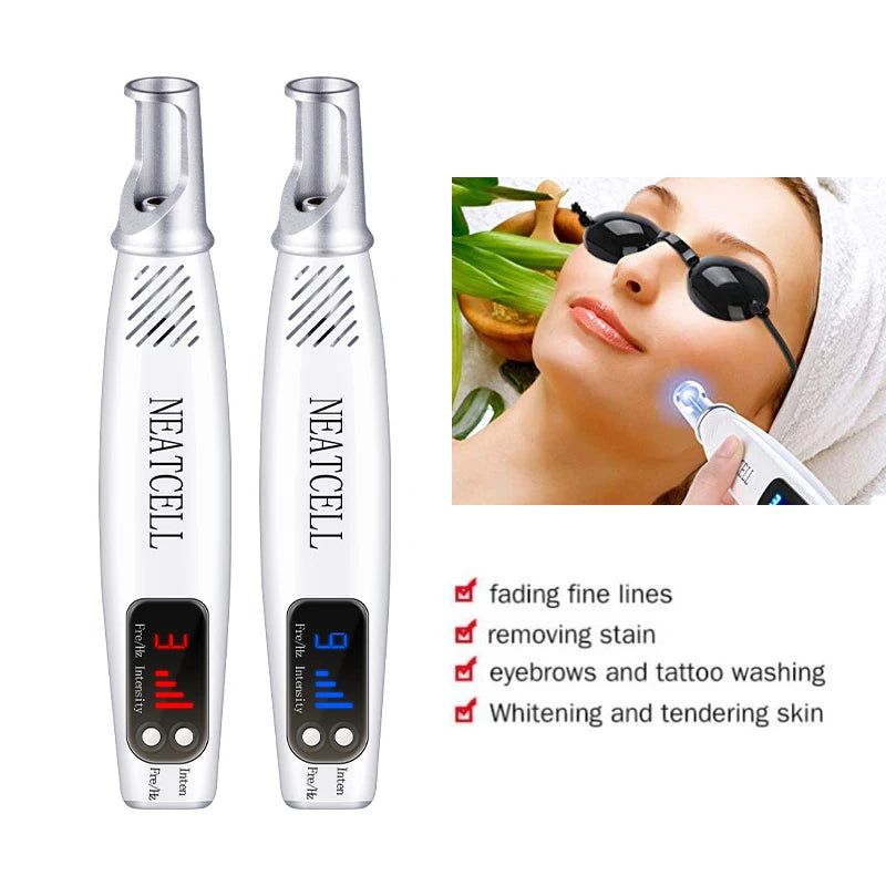 Stylo Laser pour l'Élimination des Tatouages, Moles et Taches de Rousseur