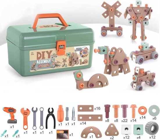 Ensemble d'outils de 100 pièces pour les enfants créatifs à partir de 3 ans