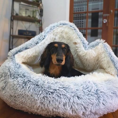 Lit Doux pour Chien pour Soulagement du Stress et Relaxation des Chiens Anxieux