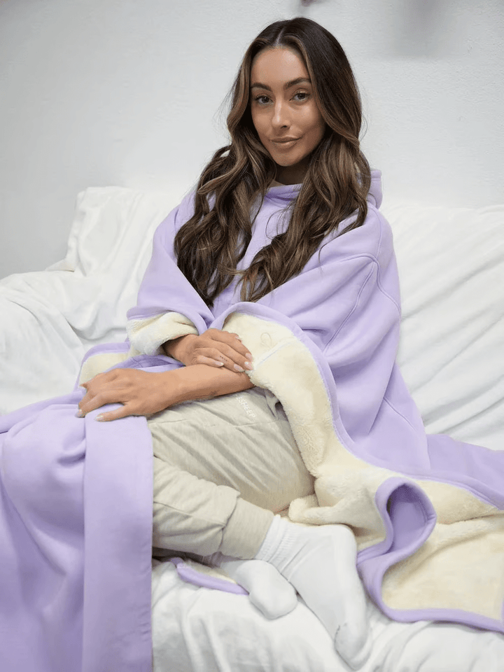 Hoodie Couverture Apaisante Oversize en Tissu Doux