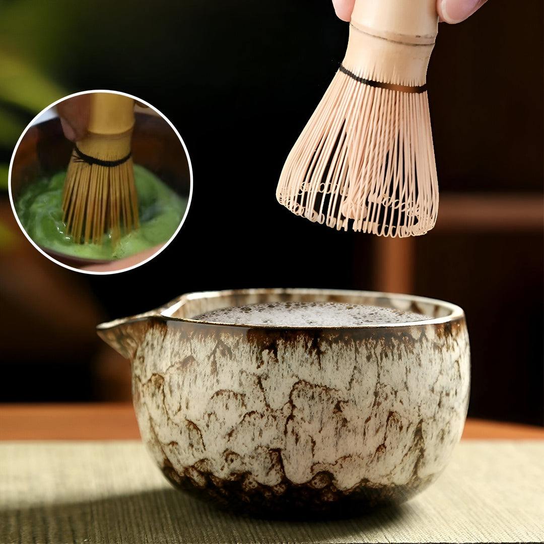 Ensemble de Thé Matcha Traditionnel – Collection d'Accessoires de 6 Pièces pour une Préparation Authentique | Qualité Premium