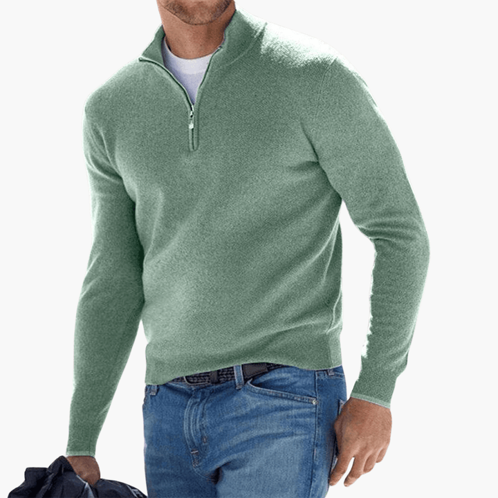Pull élégant pour hommes | Fermeture éclair