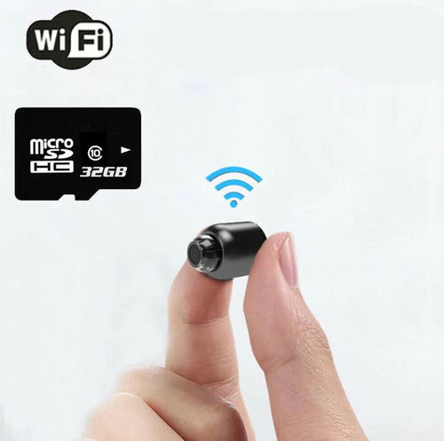 Caméra WiFi Compacte avec Vision Nocturne, Vidéo 1080P et Audio Clair
