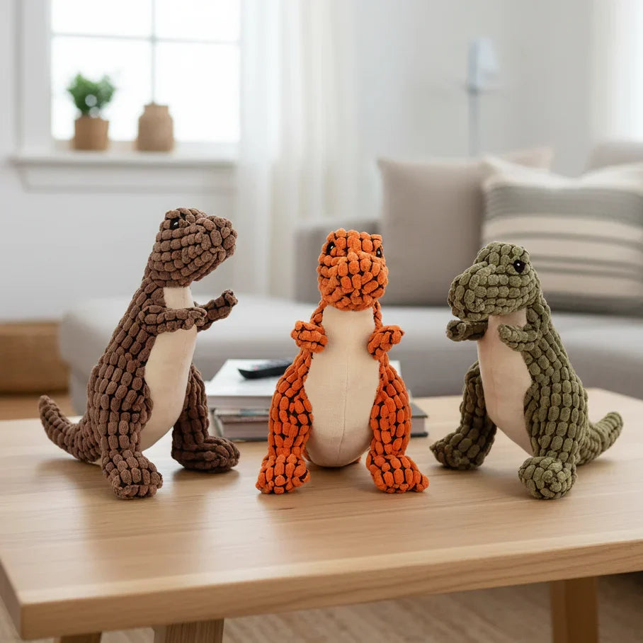 Jouet pour Chien en Forme de Dinosaure Indestructible