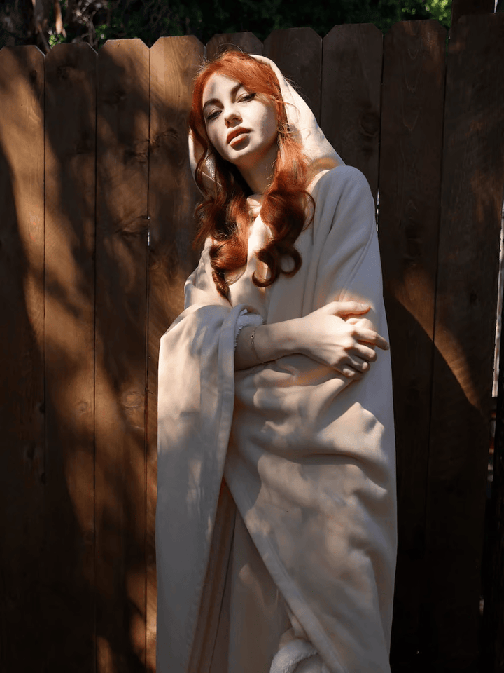 Hoodie Couverture Apaisante Oversize en Tissu Doux