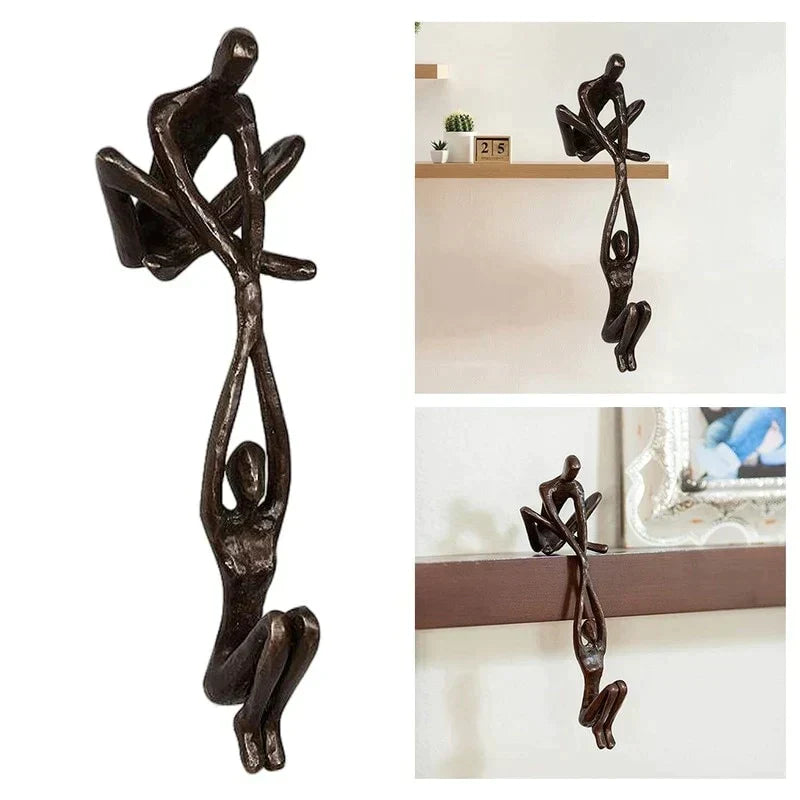 Amour Éternel et Résilience | Sculpture Décorative | Accent de Maison | Décor Distinctif