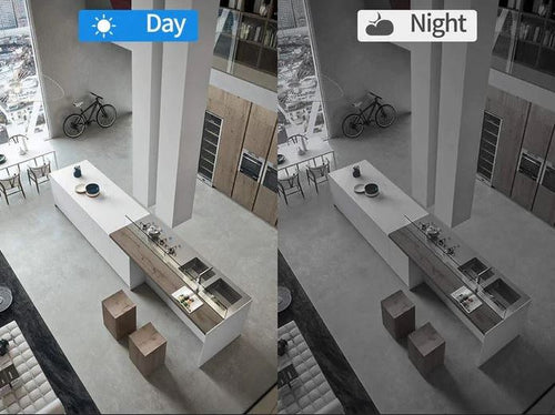 Caméra WiFi Compacte avec Vision Nocturne, Vidéo 1080P et Audio Clair