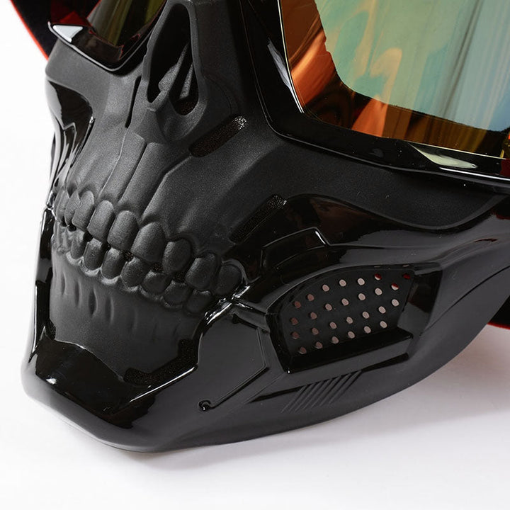 Lunettes de moto avec verres résistants aux impacts